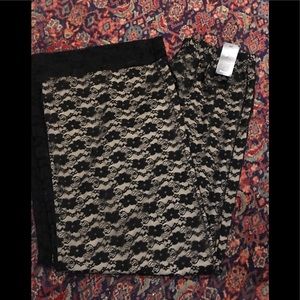 Espresso lace pants